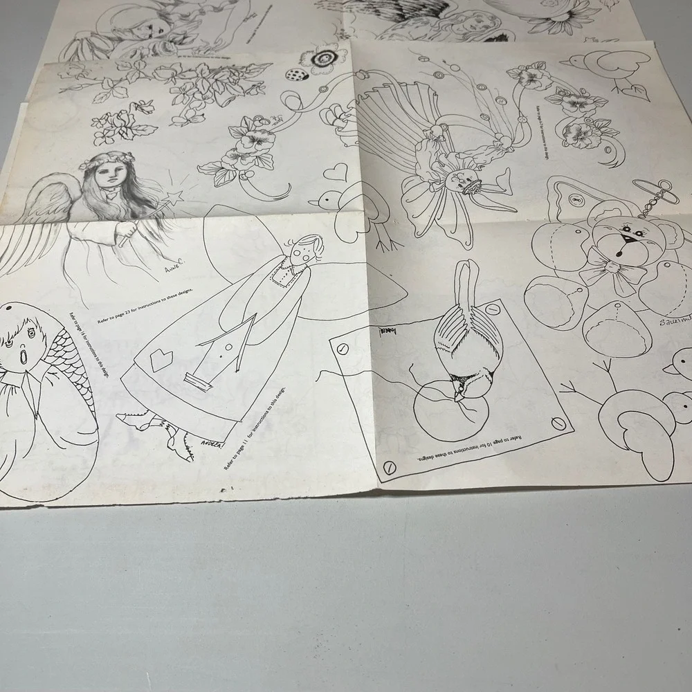 Let's Paint! Magazine Issue 12 April-June 1995 Iron-On Patterns Angels Country